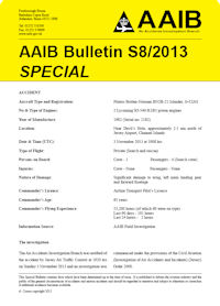 AAIB special bulletin